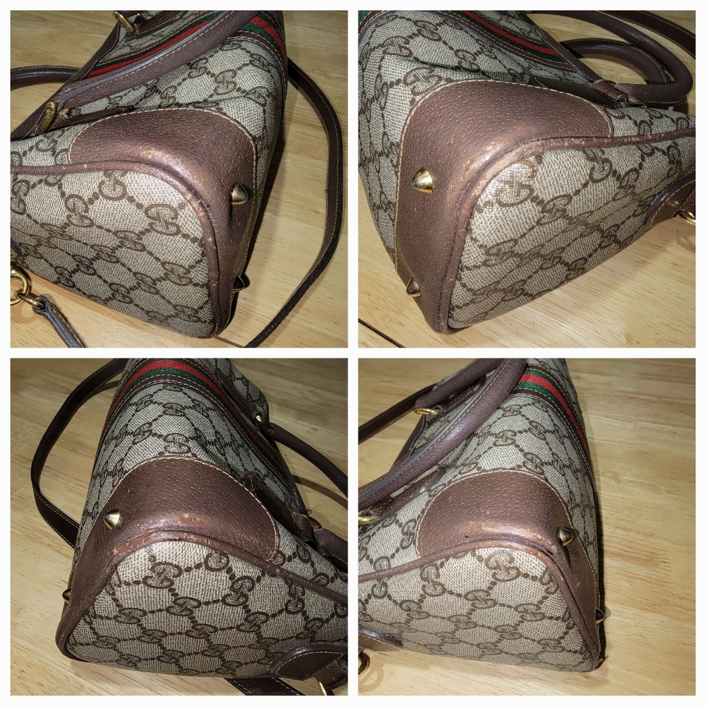 💯 Authentic  Gucci Sherry Line Boston Bag - Picture 15 of 16